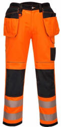 Portwest T501 Jól Láthatósági Munkásnadrág - 40, Narancs/Fekete