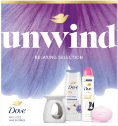 Dove Unwind ajándékcsomag wax párologtatóval