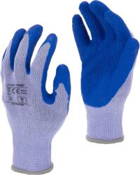 LAHTI PRO L210208W Latex Bevonatú védőkesztyű, 12 Pár, 8-as Méret,
