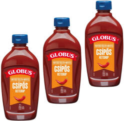 Globus Csípős Ketchup, flakonos (3x470 g)