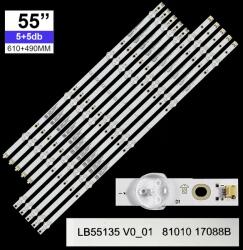  LED-TV216 Háttérvilágítás PHILIPS 55coll LED TV-be 5+4LED 10db/cs (5R+5L)
