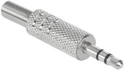  WTY0011 Forrasztható 3, 5mm sztereó jack dugó vezetékre, fém (WTY0011)