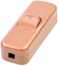  PRK0074 Lámpakapcsoló kétáláású ON-OFF, arany 250V 3A (PRK0074)