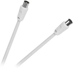  KPO2735F-3 RF kábel, fehér színű (koax dugó - koax aljzat), 3m (KPO2735F-3)