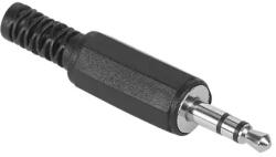  WTY0008 Forrasztható 3, 5mm sztereó jack dugó vezetékre, műanyag (WTY0008)