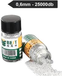  LUT0100D BGA golyók, 0, 6mm 25000db