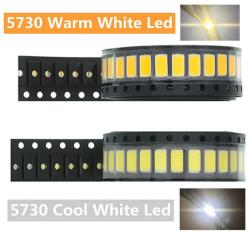  LED-SMD015 SMD LED dióda 5730 3V 60mA 6500K (TV háttérvilágítás) 5db/cs (SMD 5730)