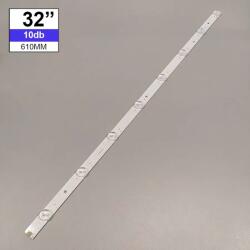  Háttérvilágítás univerzális 32coll 3V 8LED 610x17mm 10db/csomag
