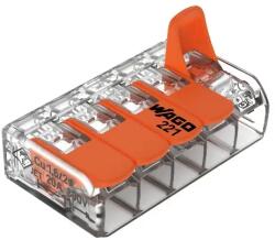  ZLA0959W Oldható vezetékösszekötő, gyorscsatlakozó, 5x(0, 2-4mm2) /db WAGO