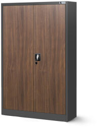 JAN NOWAK KEVIN fém iratszekrény 900x1400x400, modell antracit-dió