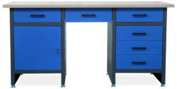 JAN NOWAK FRANK fiókos műhelyasztal, antracit-kék
