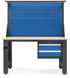 JAN NOWAK LOGAN Munkapad, 1500 x 1700 x 750 mm, antracit-kék