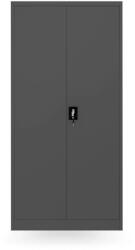 JAN NOWAK DAWID fém öltözőszekrény, 900x1850x450, antracit