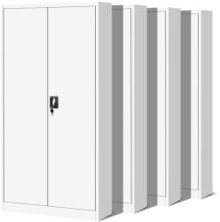 JAN NOWAK JAN 4x készlet fém iratszekrény 900x1850x400, modell fehér