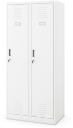 JAN NOWAK KACPER pléh öltözőszekrény, kétmodulos, 800x1800x500, modell fehér