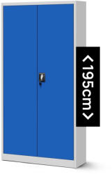 JAN NOWAK JAN H fém iratszekrény 900x1950x400, modell szürke-kék