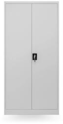 JAN NOWAK DAWID fém öltözőszekrény, 900x1850x450, szürke