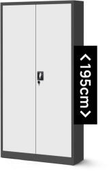 JAN NOWAK JAN H fém iratszekrény 900x1950x400, modell antracit-fehér