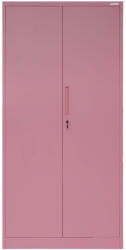 JAN NOWAK DAWID fém öltözőszekrény, 900x1850x450, púderrózsaszín