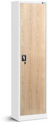 JAN NOWAK ALEX fém iratszekrény 450x1850x400, modell fehér-sonoma tölgy