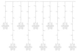 EMOS LED karácsonyi fényfüggöny - hópelyhek, 135x50 cm, beltéri, hideg fehér (DCGW13)