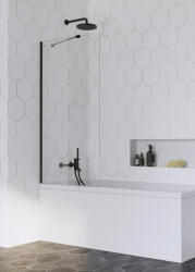 Radaway Idea Black PNJ kádparaván 100x150 átlátszó üveggel, fekete profilszín 100011005401 (10001100-54-01)