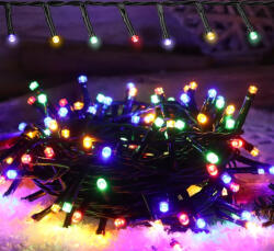 TRACON Tracon CHRSTHOB400RGB Karácsonyi fényfüzér, színes, kültéri/beltéri (X25029) 230VAC, 2+10M, 400LED, 3, 6W, RGB, IP44 (CHRSTHOB400RGB)