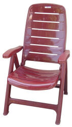 Flair Bolero műanyag kerti szék bordó - Flair (70181)