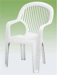 Flair Toronto műanyag kerti szék magastámlás fehér - Flair (60428)