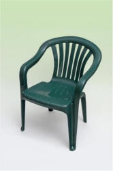 Flair Paris műanyag kerti szék közepes támlás zöld - Flair (60558)