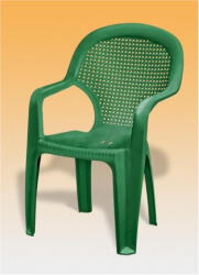 Flair Chicago műanyag kerti szék magas támlás zöld - Flair (60035)