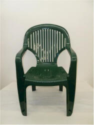 Flair Toronto műanyag kerti szék magastámlás zöld - Flair (60505)