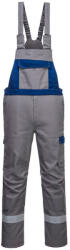 Portwest FR07 Lángálló és Antisztatikus Kantárosnadrág - XL, Szürke/Királykék