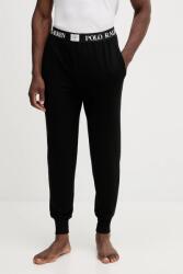 Ralph Lauren pizsama nadrág fekete, sima, 714P01949 - fekete M