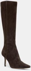 BOSS csizma velúrból Charlize barna, tűsarkú, 50553013 - barna Női 36