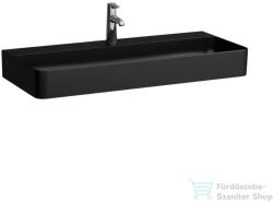 Laufen Val SaphirKeramik 95x42 cm-es mosdó 1 csaplyukkal, túlfolyó nélkül, matt fekete H8102877161111 (H8102877161111)