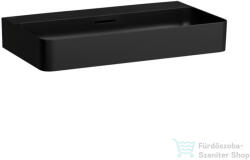 Laufen Val SaphirKeramik 75x42 cm-es mosdó csaplyuk nélkül, matt fekete H8102857161091 (H8102857161091)