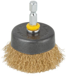 wolfcraft drótcsiszoló fazékkefe, sárgarézdrót 50mm (2112000)