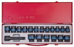 KING TONY gépi dugókulcs készlet 1/2" 19db 10-32mm (4419MP)