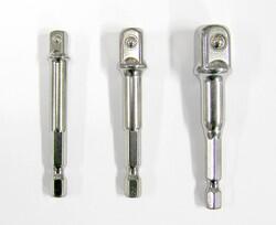 BGS technic Adapter készlet 3db-os dugókulcsok gépi befogásához (SDU-ADAPTERKLT)