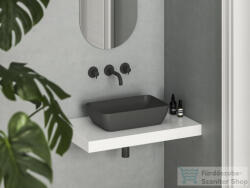RAVAK UNI 50 R SLIM 50x31 cm-es mosdó, antracit XJX03150001 (XJX03150001)