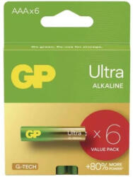 GP Batteries Ultra Aaa (lr03) Tartós Alkáli Elem 6db/csom