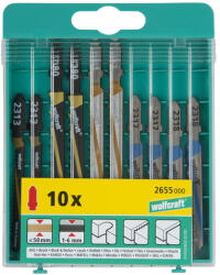 Wolfcraft szúrófűrészlap készlet vegyes HCS+HSS T 10db (2655000)