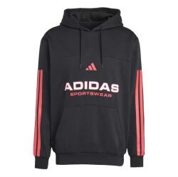 Adidas Суичър Adidas House of Tiro Nations Pack Hoodie Adults - Black/Ruby Red