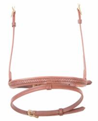 KARLSLUND Kombinált orrszíj ló számára fonott díszítéssel Karlslund Kombi barna