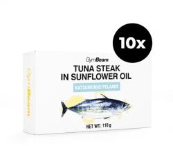 GymBeam Стек от риба тон в слънчогледово олио 10 x 110 g