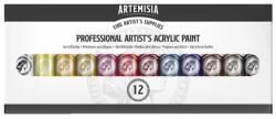 Pentart Akrilfesték készlet PENTART ARTEMISIA művészfesték 12x20ml