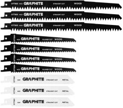 GRAPHITE 57T566 orrfűrészlap készlet, HCS/BIM 10db-os (57T566)