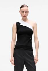 Karl Lagerfeld top - fekete XL - answear - 45 990 Ft
