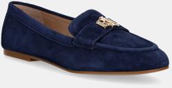 Lauren Ralph Lauren velúr mokaszin Averi III sötétkék, női, lapos talpú, 802959266001 - sötétkék Női 37